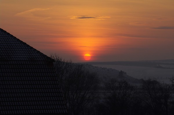 Aufgenommen am 30.01.2012 in Kühnhausen bei Erfurt, vom Balkon aus.