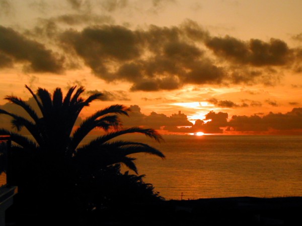 Sonnenuntergang in Tropea/ Kalabrien/Italien im Mai 