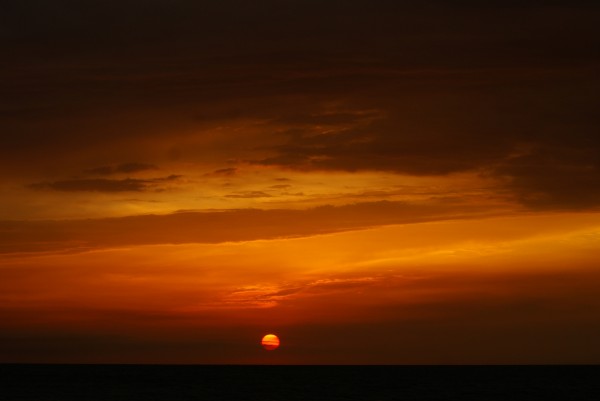 Sonnenuntergang an der Nordsee auf Amrum