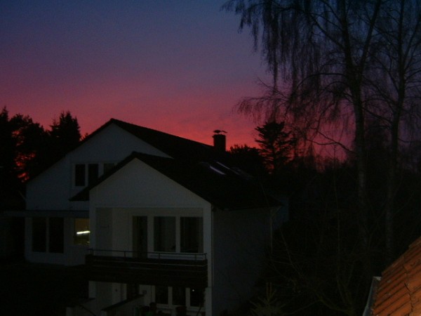 Ein Sonnenuntergang in Bremen, wie man ihn selten erleben kann.