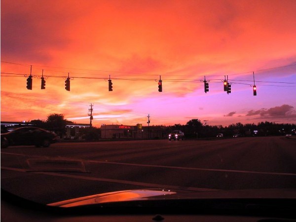 Sonnenuntergang in der Gegend von Ft. Myers / Florida im Juni 2004